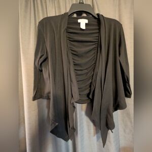 Candies Black Open Front Cardigan Sz.S